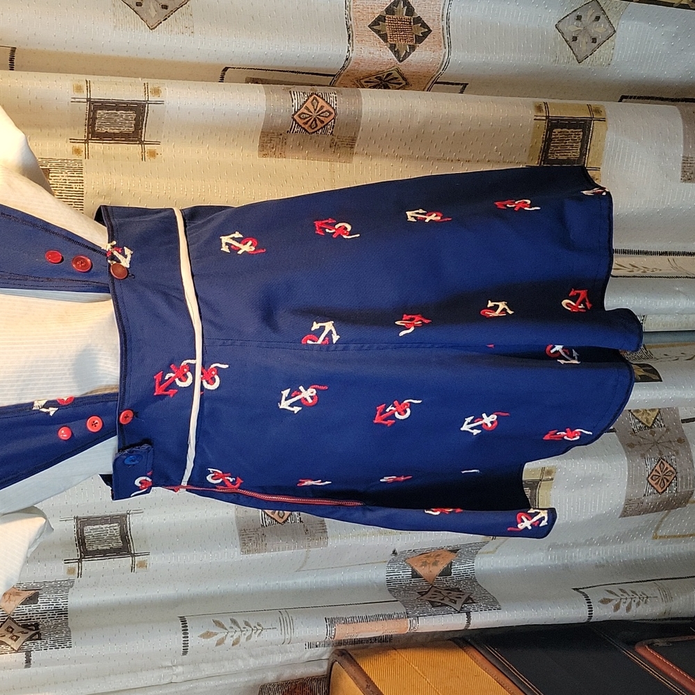 Vintage Nautical Pinafore Dress - Picture 9 of 13